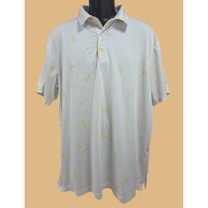 Under Armour White & Yellow Trophy Club Playoff Polo XL